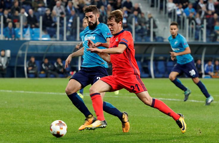 Miha Mevlja je z Zenitom v ruski premier ligi nepričakovano doživel prvi prvenstveni poraz sezone. | Foto: Reuters