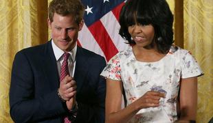Michelle Obama se je uredila za princa Harryja