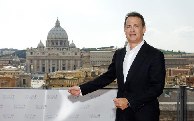 Profesorja simbologije Roberta Langdona je filmsko trikrat upodobil igralec Tom Hanks. | Foto: Reuters