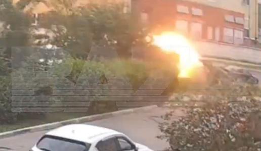 V eksploziji avtomobila v bližini Moskve ubit visoki vojaški častnik #video