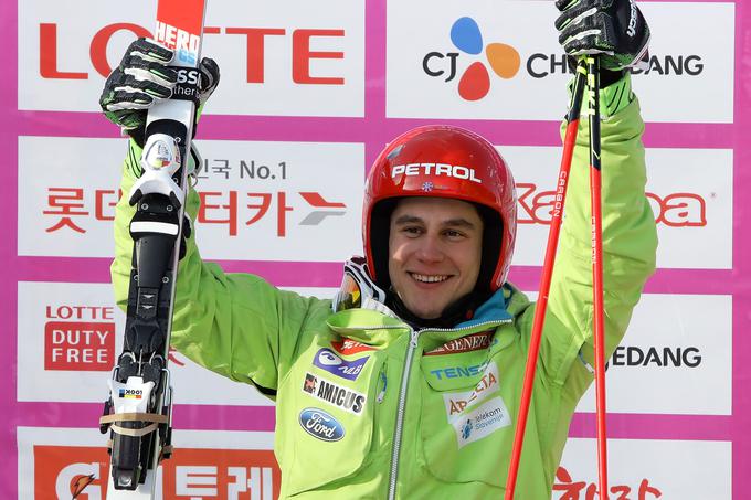 Sredi meseca se je mudil v Jongpjongu, kjer je preizkusil olimpijski teren ter dobil eno slalomsko in eno veleslalomsko preizkušnjo. | Foto: Getty Images