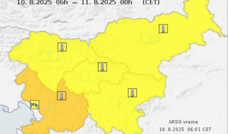 Pozor: Arso prižgal alarm