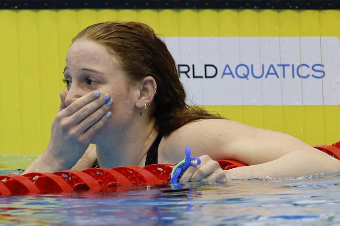 Mollie O'Callaghan | Mollie O'Callaghan je za 41 stotink sekunde izboljšala svetovni rekord. | Foto Reuters
