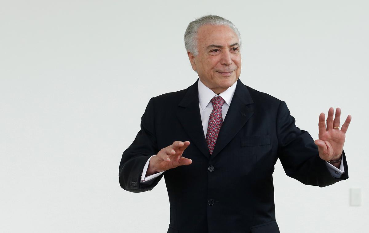Michel Tamer | Michel Temer velja za najbolj nepriljubljenega predsednika v zgodovini Brazilije. | Foto Reuters