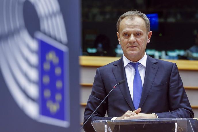 Donald Tusk pred vrhom EU in Turčije v Avstriji pozval k odprtim mejam