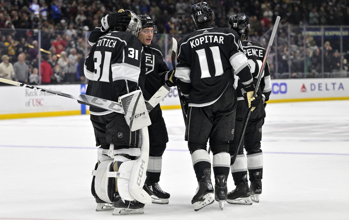 David Rittich, Los Angeles Kings | Hokejisti Los Angeles Kings so s kar 4:0 premagali Edmonton, ki je na zadnjih 19 tekmah izgubil šele drugič. | Foto Reuters