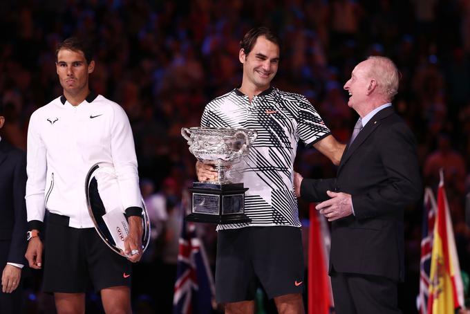 Roger Federer je na OP Avstralije osvojil peto lovoriko. | Foto: Guliverimage/Getty Images