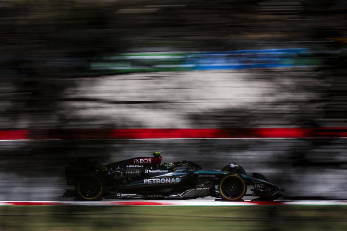 Barcelona Lewis Hamilton Mercedes | Lewis Hamilton je bil v petek hiter že pred dvema tednoma v Montrealu. | Foto Guliverimage