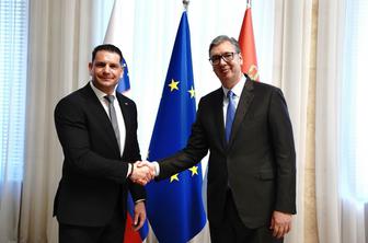 Srečala sta se Vučić in Stevanović: Slovenijo povabil na beograjski Expo 2027