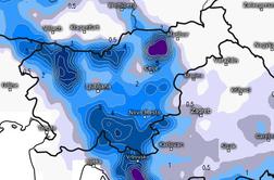 Novi izračuni: prihodnji teden kar dve ohladitvi, ki bi lahko prinesli sneg #animacija #foto