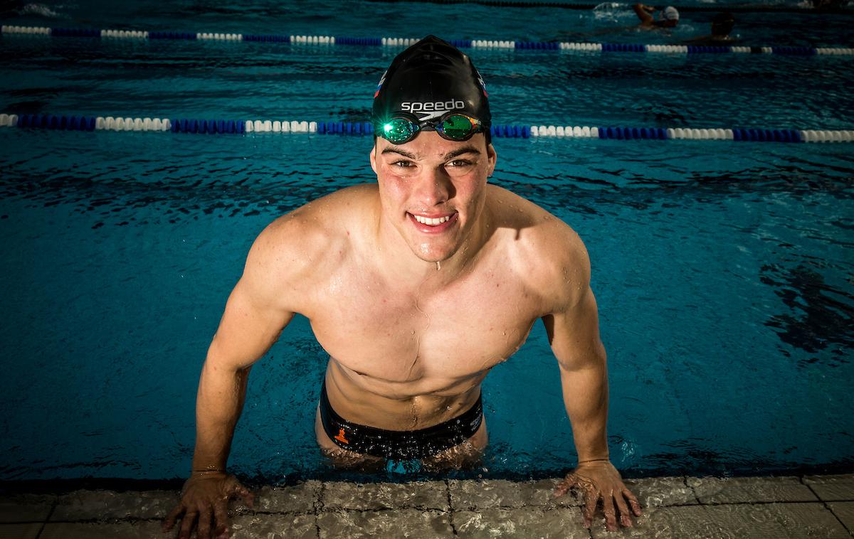 Peter John Stevens | Slovenski plavalec Peter John Stevens je v disciplini 50 m prsno v kratkih bazenih 13. na svetu.  | Foto Vid Ponikvar