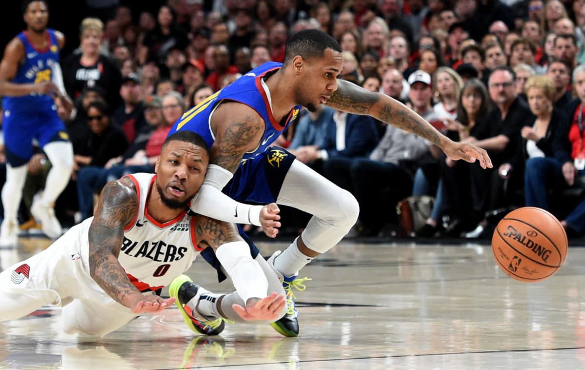 portland, Denver | Košarkarji Portlanda so na domačem parketu ustavili Nikolo Jokića in denversko druščino. | Foto Gulliver/Getty Images