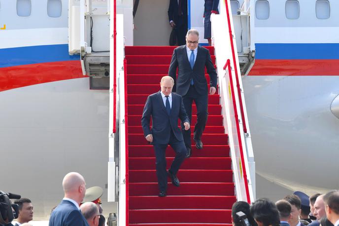 Vladimir Putin | Prihod ruskega predsednika Vladimirja Putina v Tianjin. | Foto Profimedia