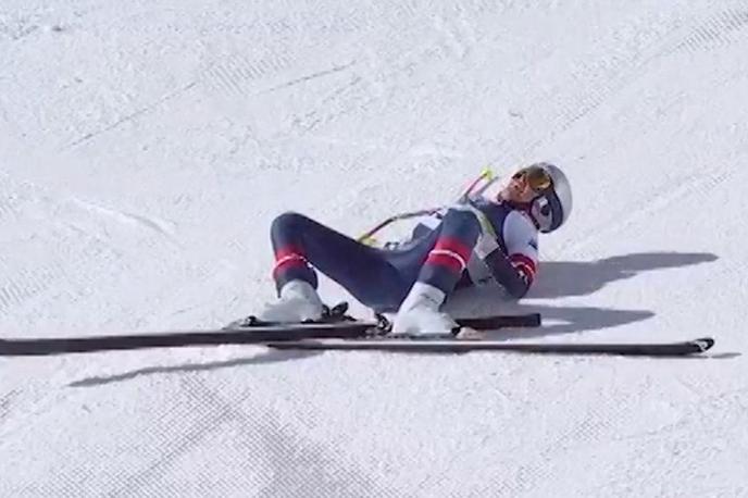 Lindsey Vonn | Lindsey Vonn je v nedeljo na smuku grdo padla. | Foto Reuters