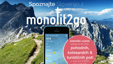 Monolit2go – aplikacija za načrtovanje izletov po Sloveniji