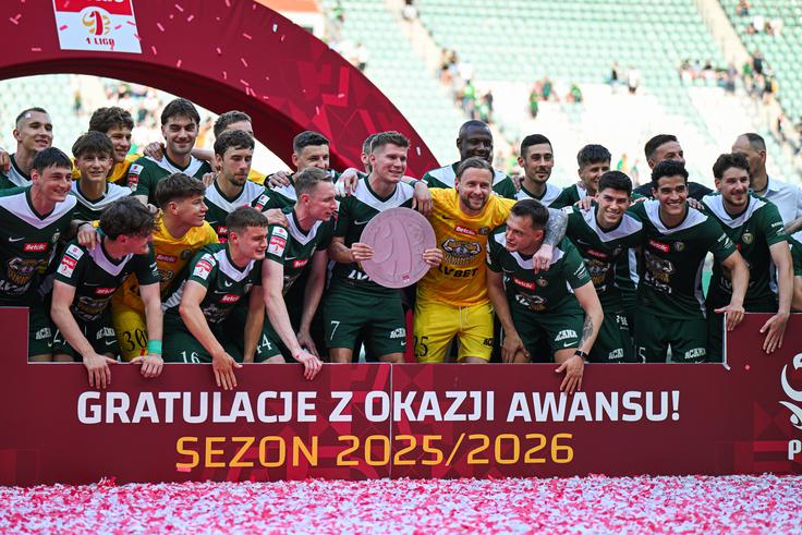Slask je v drugoligaški sezoni 2025/26 na Poljskem osvojil drugo mesto in se ekspresno vrnil med najboljše. | Foto: Guliverimage