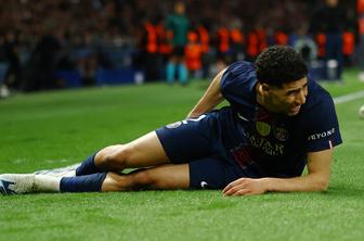 PSG na povratni tekmi proti Bayernu brez Hakimija