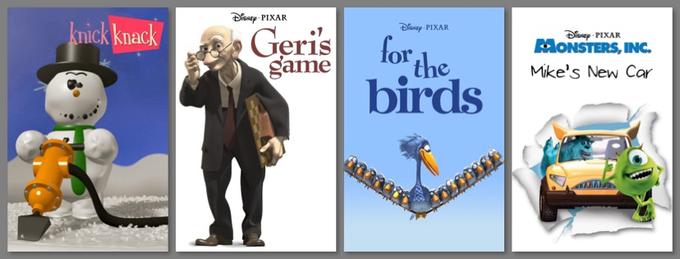 Zbirka Pixarjevih in Disneyjevih kratkih animiranih filmov | Foto: 
