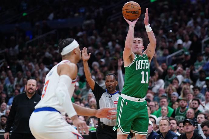 Boston Celtics Payton Pritchard | Nepričakovani prvi strelec Bostona je bil s 23 točkami rezervist Payton Pritchard. | Foto Reuters