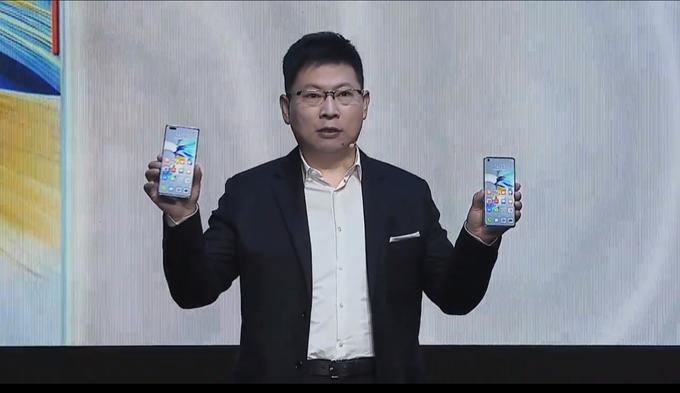 Tako je Richard Yu prvič pokazal modela Huawei Mate 40 in Huawei Mate 40 Pro | Foto: S. C. (zajem zaslona)