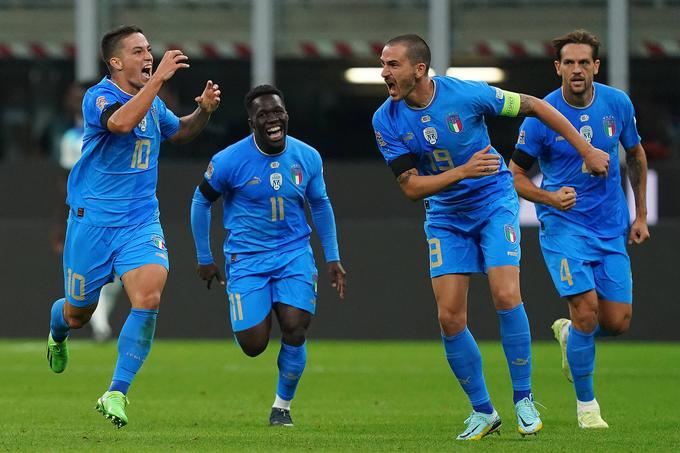 Aktualna evropska prvakinja Italija si je kot ena izmed štirih zmagovalk elitne skupine lige narodov že zagotovila najmanj nastop v play-offu za Euro 2024. | Foto: Guliverimage/Vladimir Fedorenko