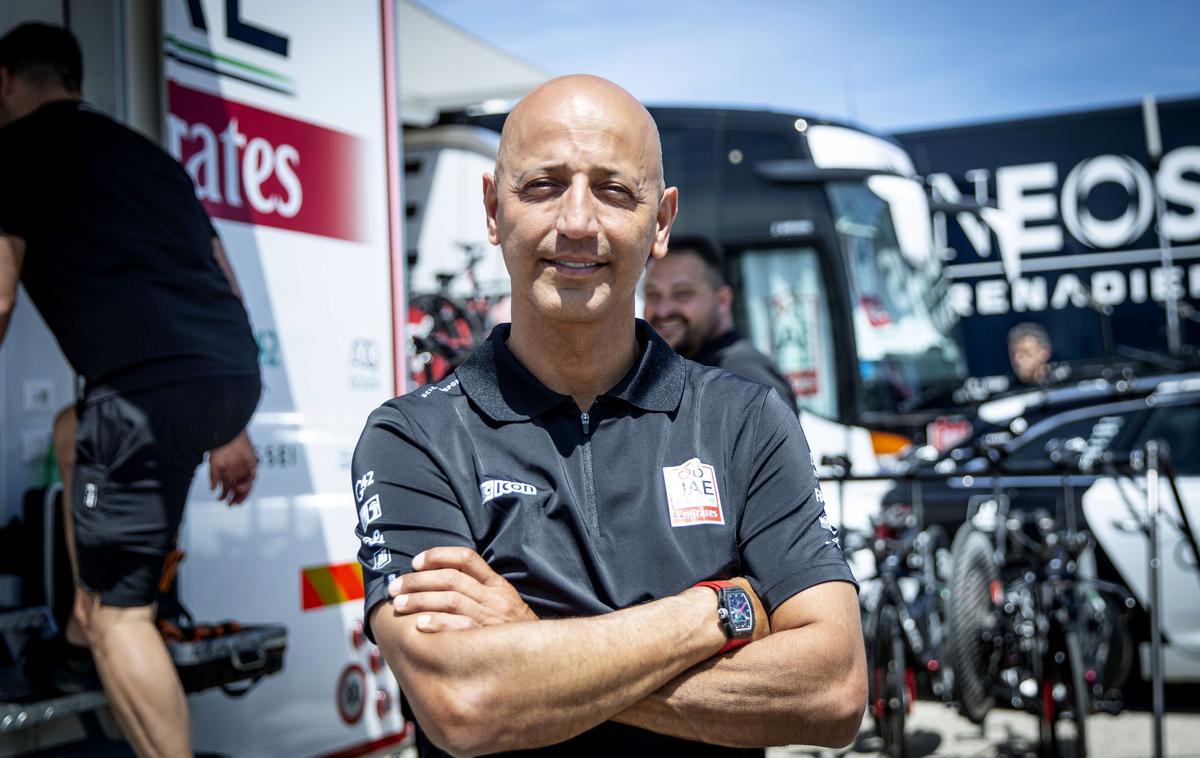 Joxean Matxin Fernandez | Športni direktor ekipe UAE Emirates Jose Antonio Fernandez - Matxin je pojasnil, da je Tadeju Pogačarju defenzivni slog vožnje vzel vso voljo do kolesarstva.  | Foto Ana Kovač