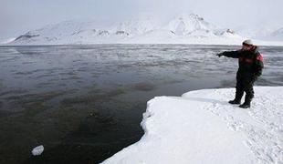 V Arktičnem morju poleti znova rekordno taljenje ledu