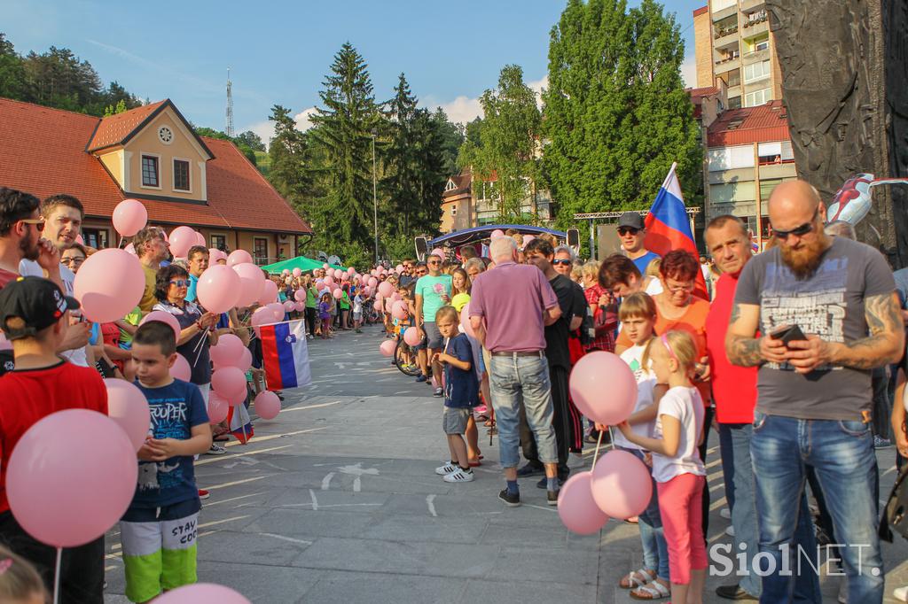 Sprejem za Primoža Rogliča v Zagorju