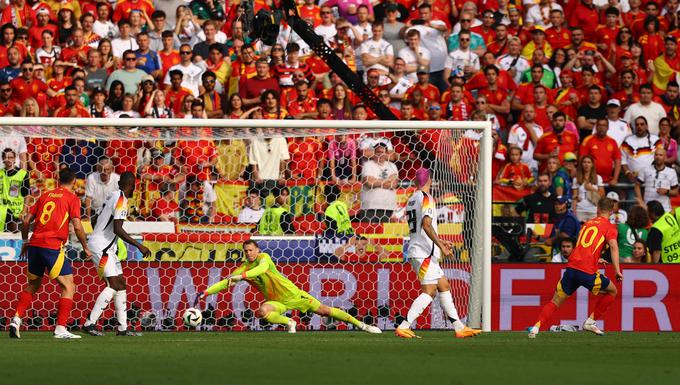 Dani Olmo je takole Španijo povedel v vodstvo. | Foto: Reuters