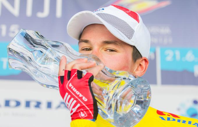 Primož Roglič je zadnji Slovenec, ki je osvojil kolesarsko dirko Po Sloveniji. Podvig mu je uspel leta 2015. | Foto: Vid Ponikvar