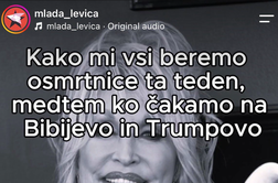 Podmladek Levice: Komaj čakamo, da umre Donald Trump