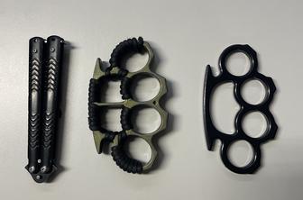 Na shodu v Novem mestu zaseženih več kosov orožja #foto