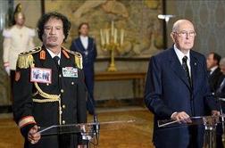 Gadafi v govoru v italijanskem senatu kritičen do ZDA