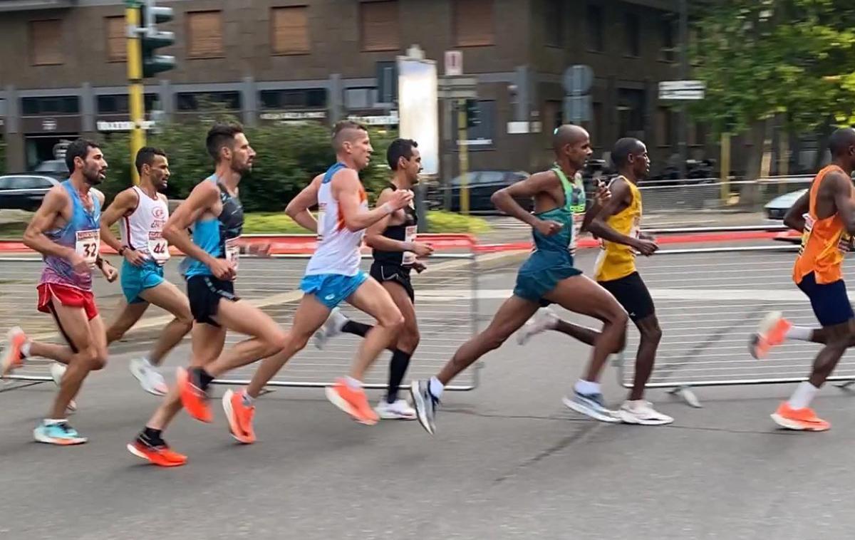 Kobe Milano | Primož Kobe je na maratonu v Milanu, kjer je skušal uloviti olimpijsko normo, odstopil zaradi poškodbe gležnja.  | Foto Facebook/Primož Kobe