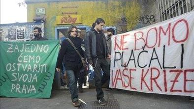 Slovenski in hrvaški sindikati proti strogim varčevalnim ukrepom