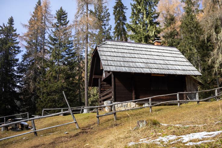 V uri in pol smo pri lovski koči Železnica. Nadaljujejo po poti tik za njo. Še 15 minut in smo na grebenu, nato pa še 20 ali 30 minut po grebenu do vrha. | Foto: Matej Podgoršek