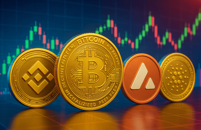 Bitcoin, BNB in avalanche so v vzponu, cardano zaostaja
