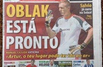 Oblak na naslovnicah portugalskih časnikov