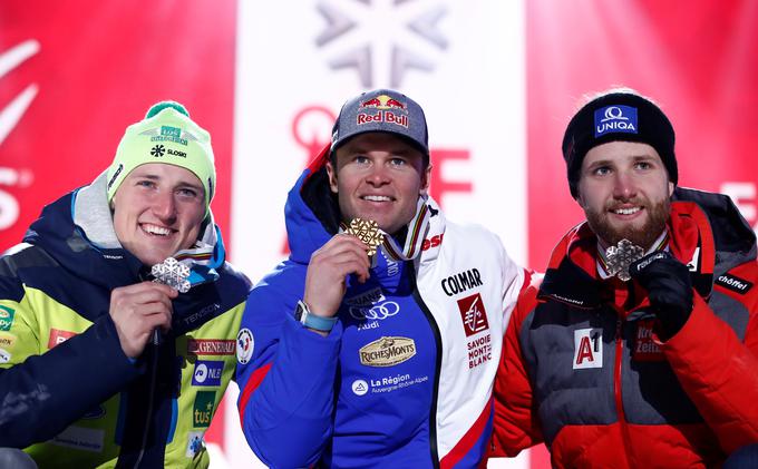 Štefan Hadalin je dan po zlati Ilki Štuhec postal svetovni podprvak v alpski kombinaciji. | Foto: Reuters