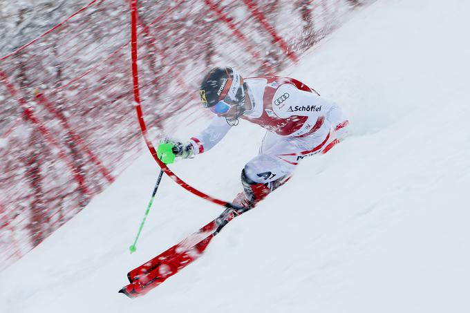 Marcel Hirscher se je z osmega zavihtel na prvo mesto in se veselil nove slalomske zmage. | Foto: Getty Images