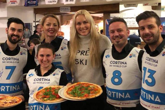 Lindsey Vonn, pica | Foto Ristorante Pizzeria 5 Torri