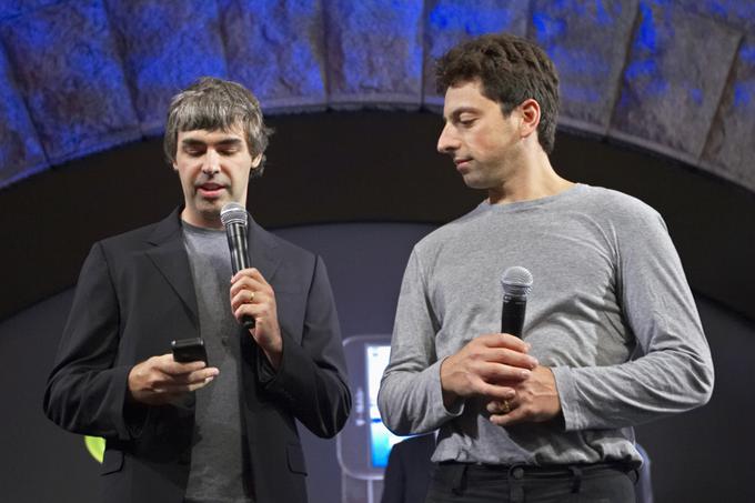 Larry Page (levo) in Sergey Brin (desno) sta ustanovitelja Googla, spadata pa tudi med najbogatejše Zemljane.  | Foto: Reuters