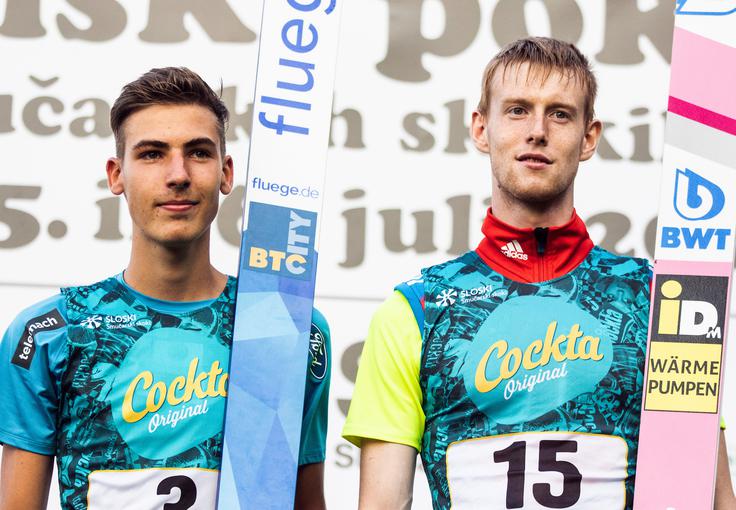 Jevgenij Klimov (desno) je na drugi tekmi sam stal na najvišji stopnički odra za zmagovalce. | Foto: Matic Ritonja/Sportida