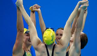 Avstralke s svetovnim rekordom ubranile zlato v štafeti