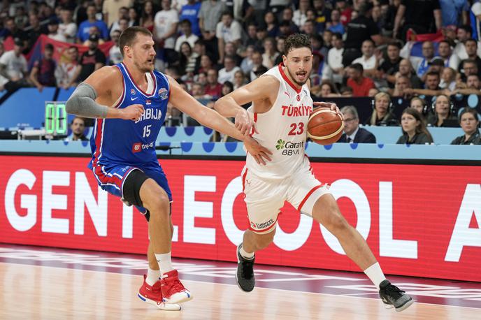 Turčija (Alperen Sengun) - Srbija (Nikola Jokić), Eurobasket | Srbija igra derbi s Turčijo. | Foto Reuters