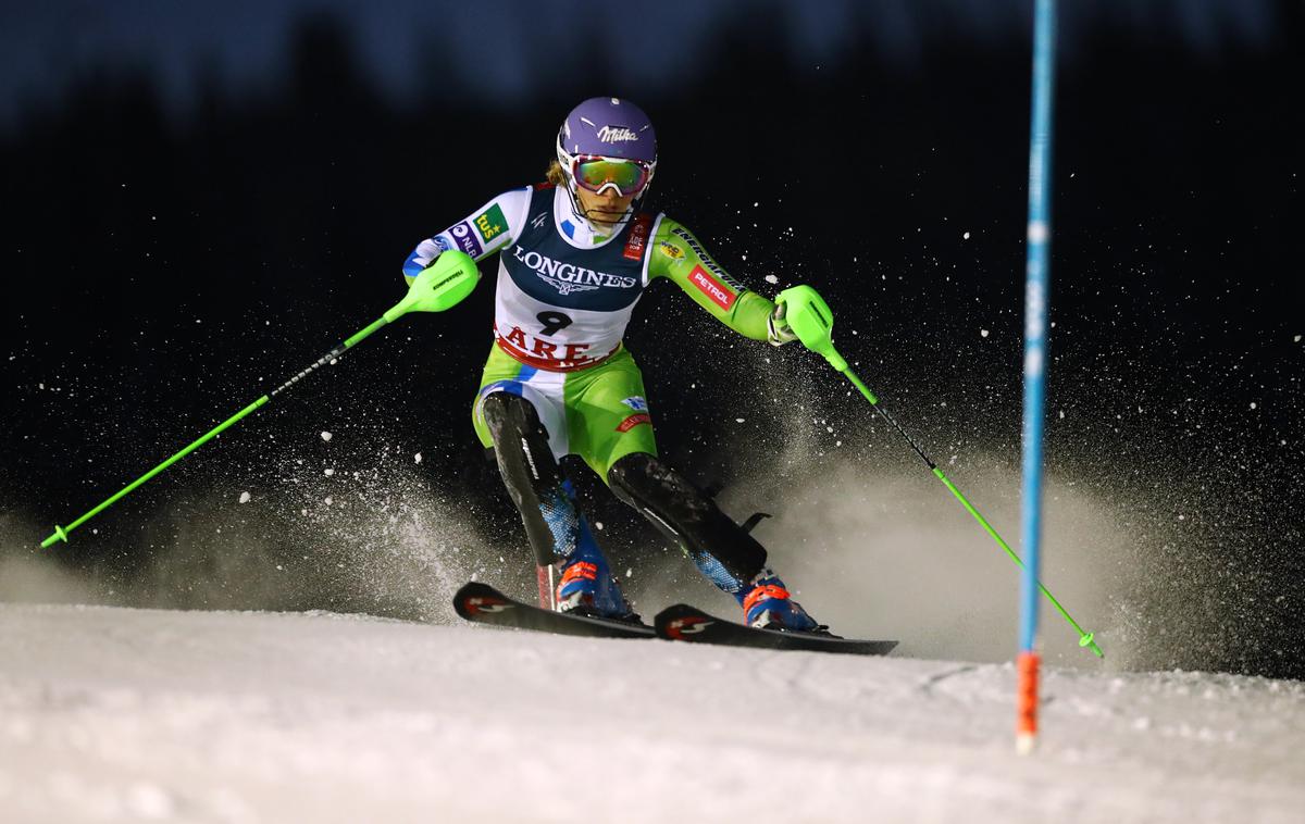 Ilka Štuhec | Ilka Štuhec je bila po smukaškem delu alpske kombinacije druga, nato je v slalomu "dostojanstveno prisabljala" do končnega 10. mesta. | Foto Reuters