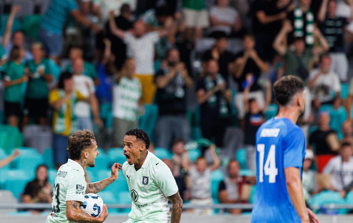 konferenčna liga NK Olimpija Diogo Pinto | Olimpija se je uvrstila v tretji krog kvalifikacij. | Foto Grega Valančič