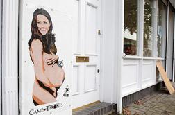 Londončane presenetil grafit gole nosečnice Kate Middleton (foto)