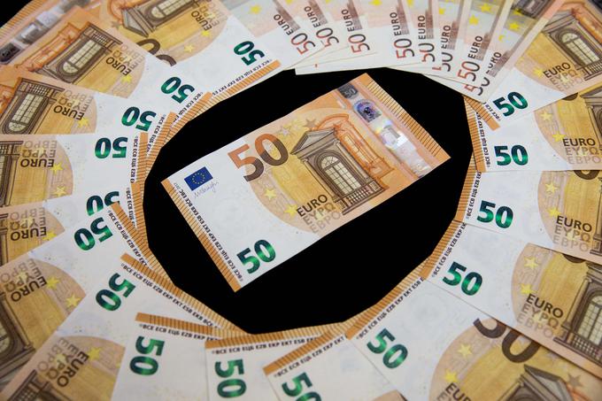 denar bankovec 50 evrov | Foto: Vid Ponikvar