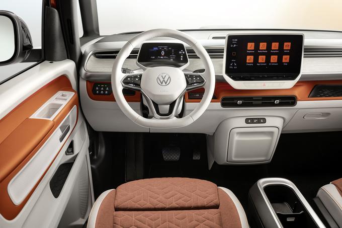 Zelo minimalistična notranjost. V primerjavi z znanimi vozili družine ID se menjalnik upravlja prek desne obvolanske ročice. | Foto: Volkswagen